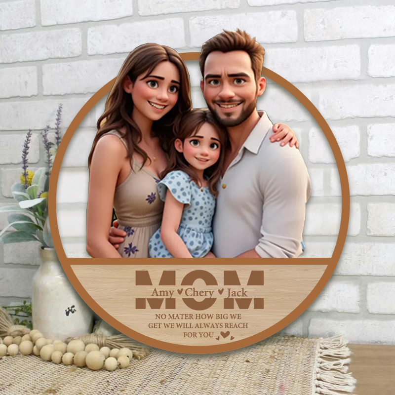 Cadre photo personnalisé avec texte personnalisé Cadeau spécial pour maman