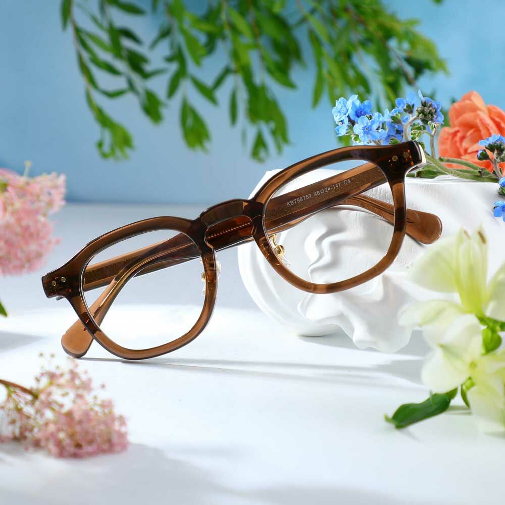 Burnell Quadratische Braune Brille