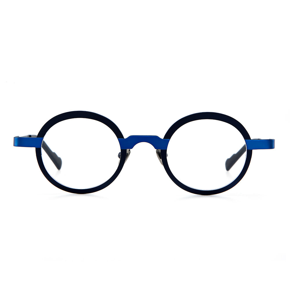 Machinist Round Blue Glasses