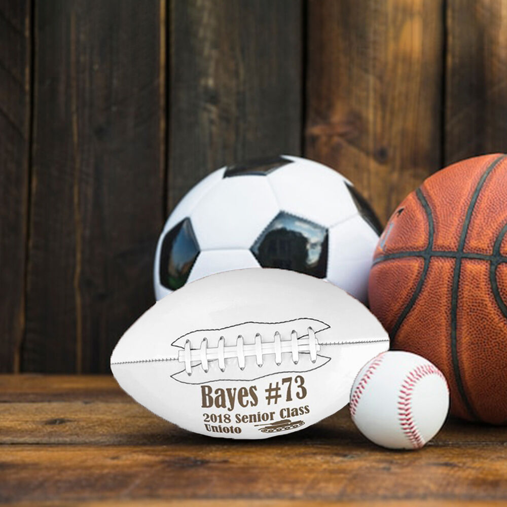 Personalized Football Add Name and Number as Gift for Graduation