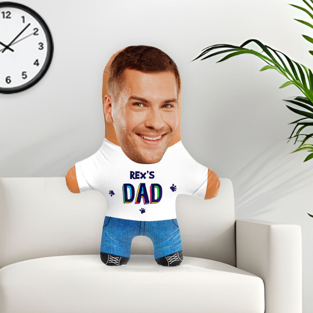 Custom Face Pillow with Dog's Name Gift for Pet Owners