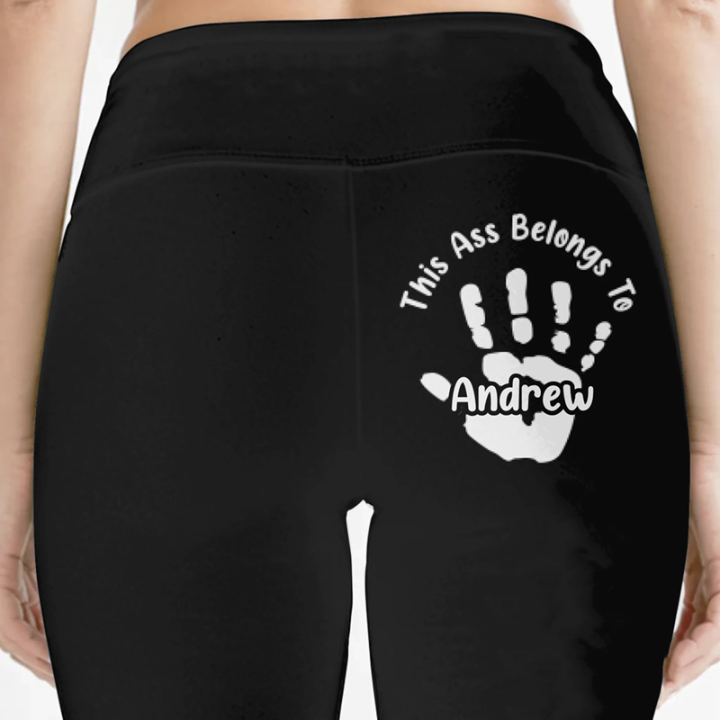 Personalized Leggings Belongs To One Lucky Hand Funny Design Creative Gift for Her Lover Wife