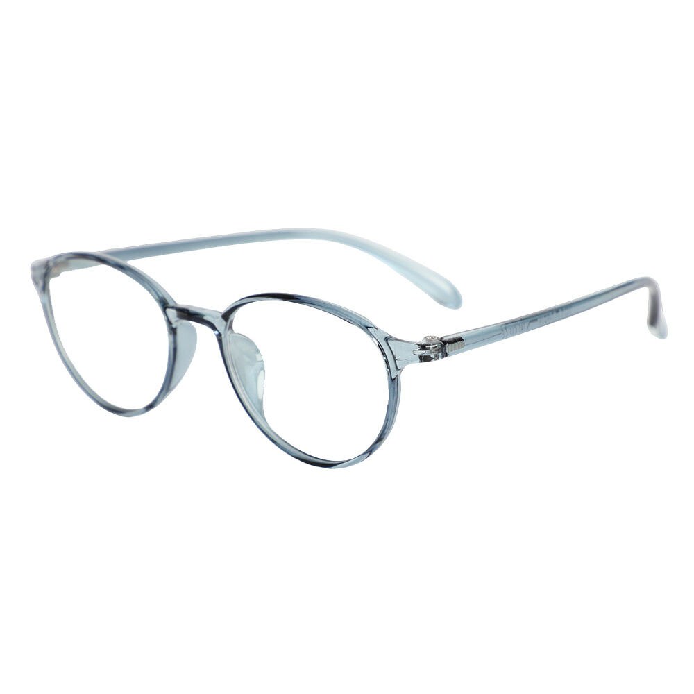 Jill Runde Blaue Brille