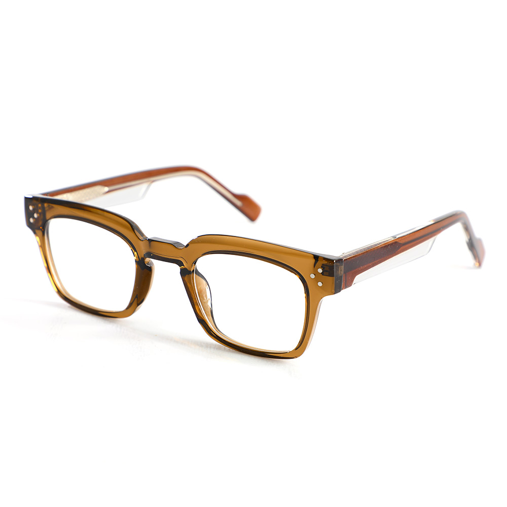 Rusk Quadratische Braune Brille