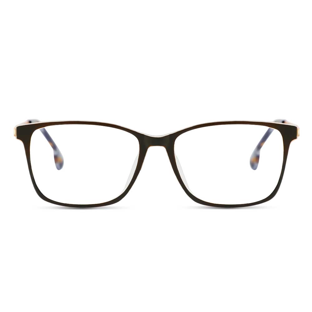 Charlotte Rechteckige Grüne Brille