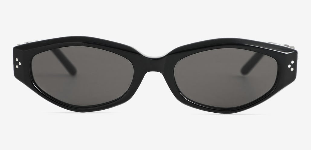 Camila Lunettes de soleil Ovales Noires