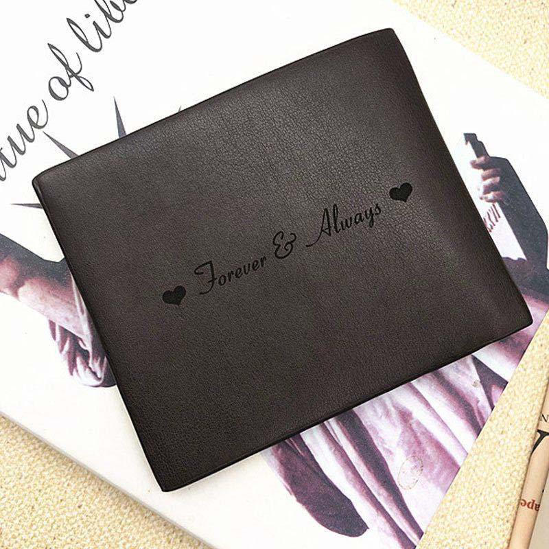 Cartera personalizada con foto ultradelgada para regalo de padre