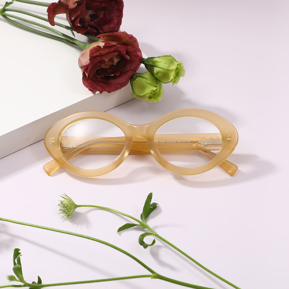 Maree Oval Yellow Glasses