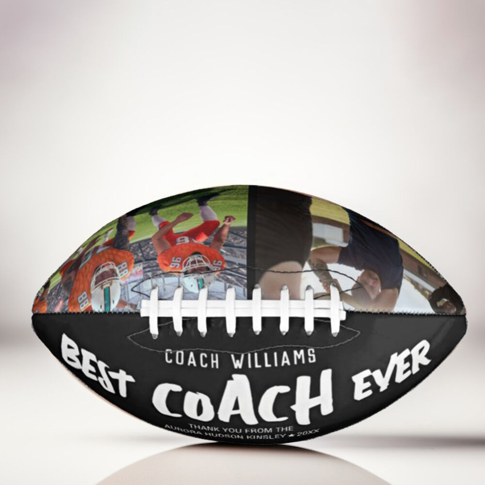 "Best Coach Ever" Personalized Football Gift for Coache