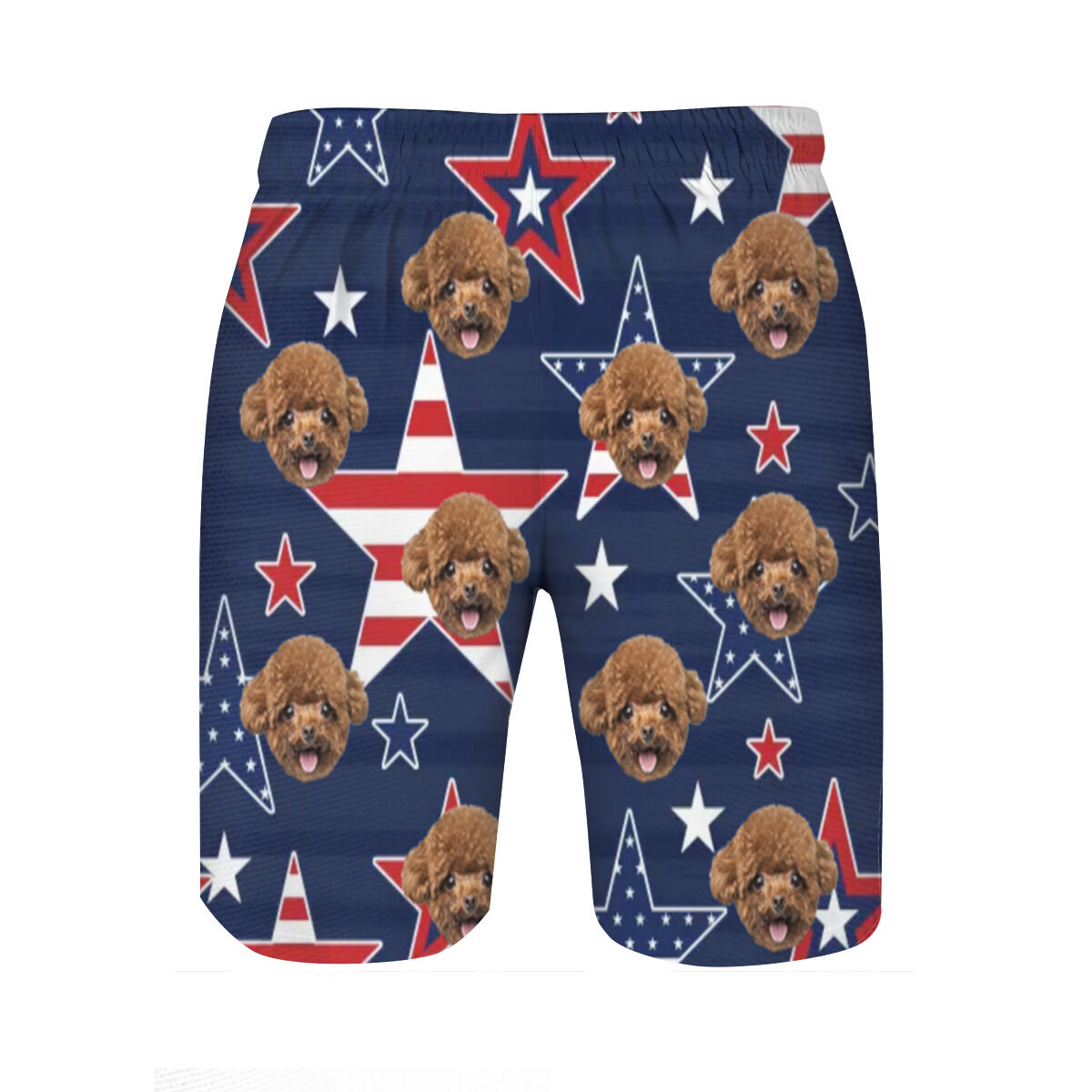 Pantalones cortos de playa personalizados con estampado de bandera para hombre, regalo creativo para amigos