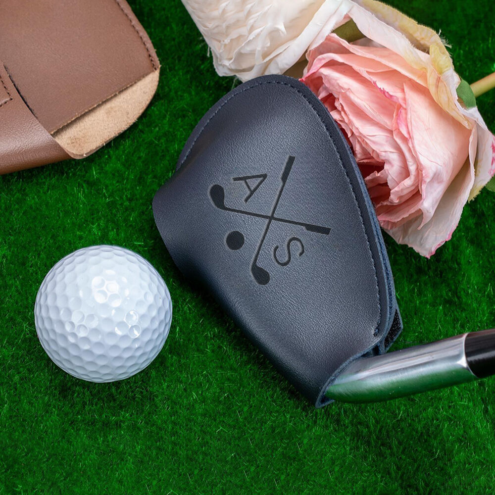Personalized Golf Club Protective Cover PU Leather Golf Iron Cover Golf Accessories Gift for Him