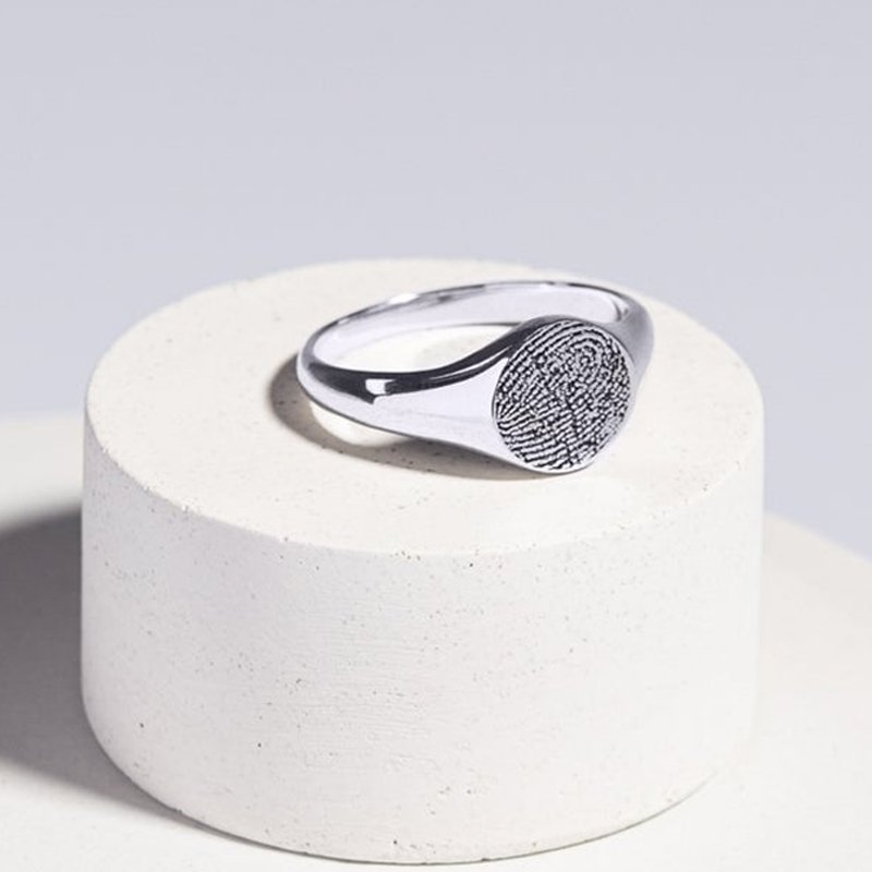 Personalized Memorial Fingerprint Ring
