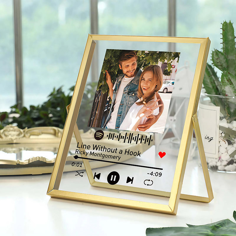 Personalized Picture Frame with Custom Spotify Code Creative Present for Family