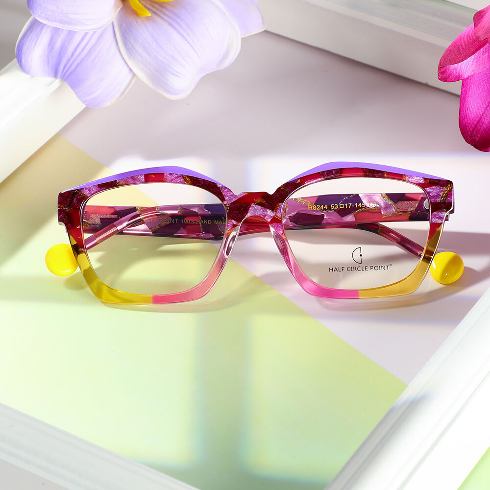 Bentha Cat Eye Rosa Brille