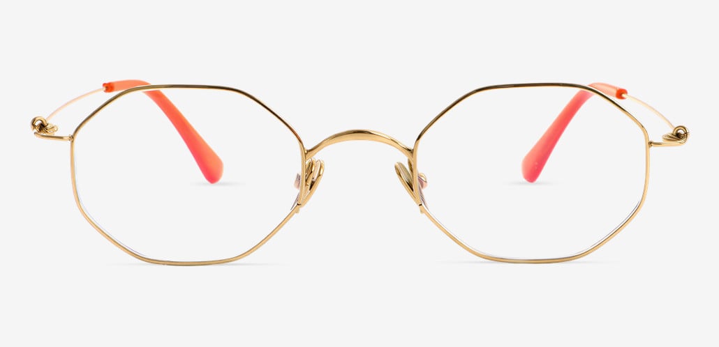 Monroe Gold Geometric Glasses