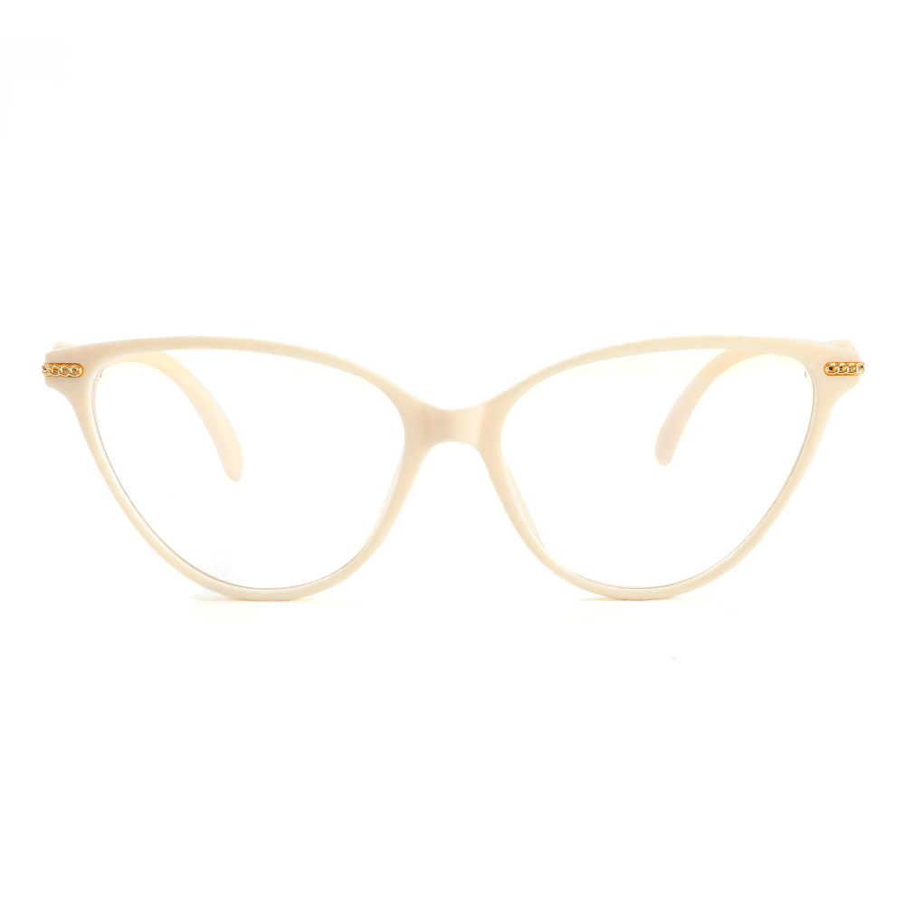 Lunettes de Vue Wilde Cat Eye Beige