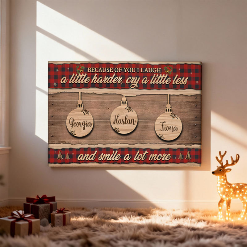 Tableau mural en toile personnalisé cadeau idéal pour Noël