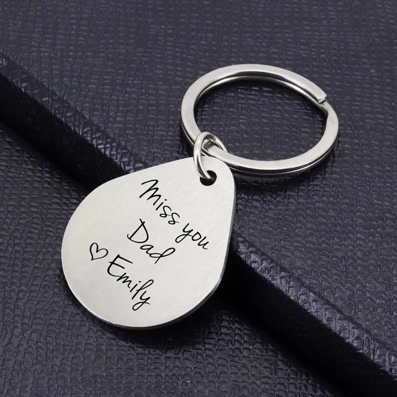 Aangepaste onregelmatige vingerafdruk sleutelhanger