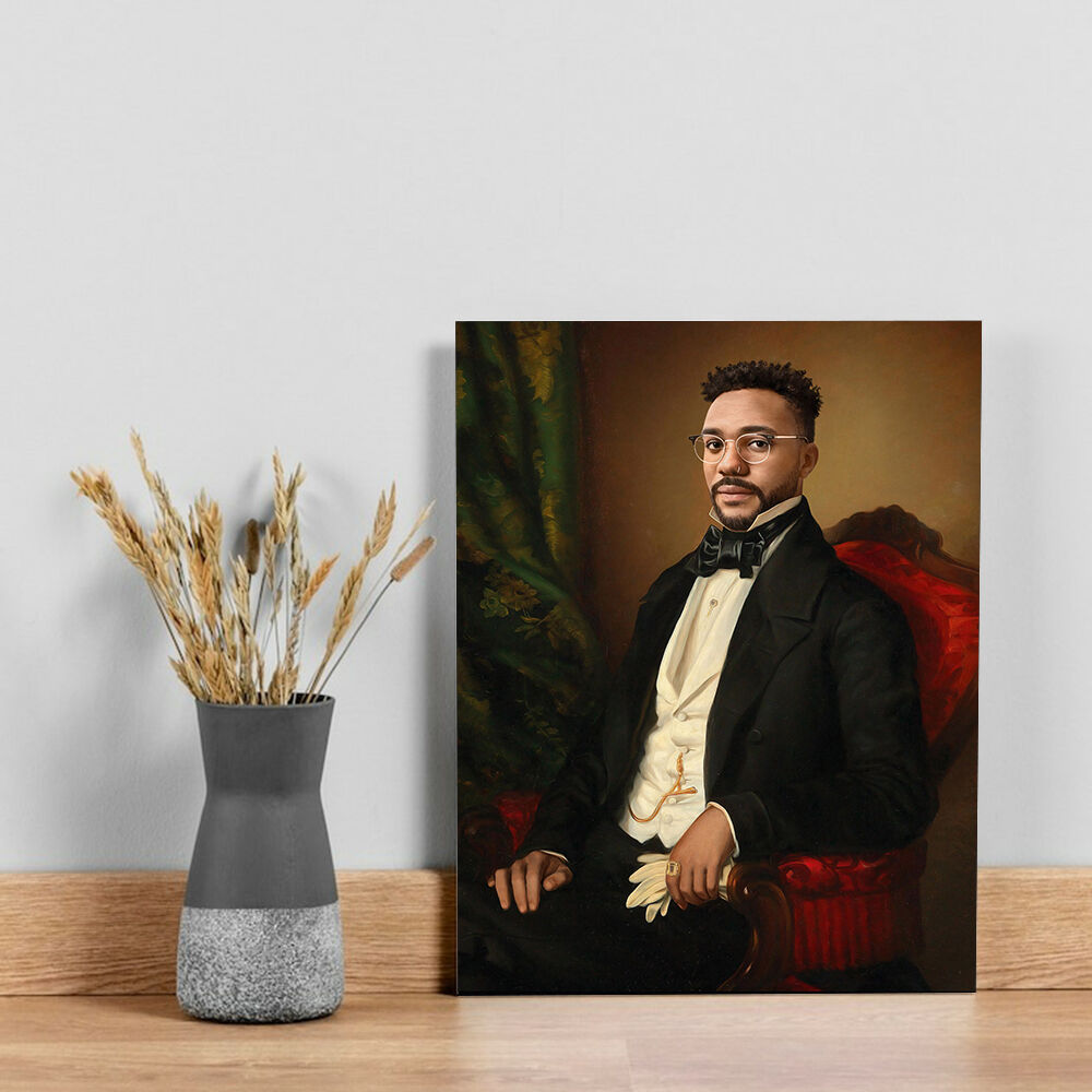 Custom Royal Portrait from Head Photo Renaissance for Him