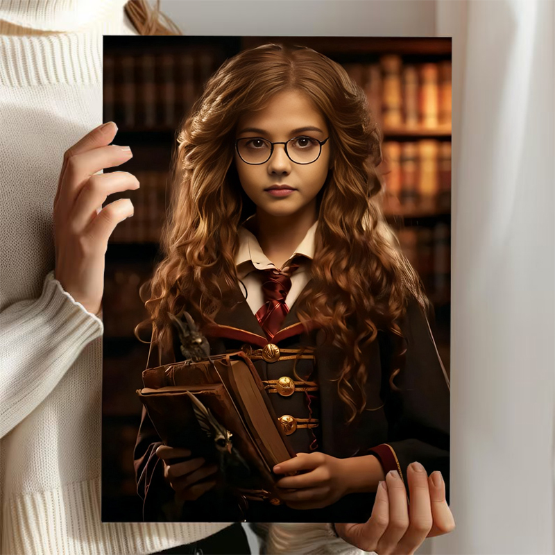 オーダーメイド 魔法使い 肖像画 写真入り 顔入れ替え キャンバス プレゼント