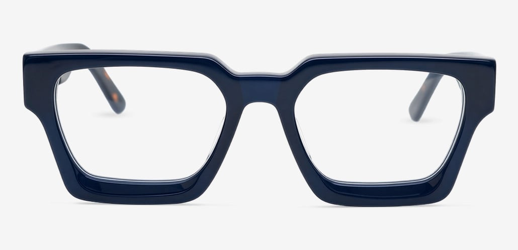 Myers Blue Square Glasses