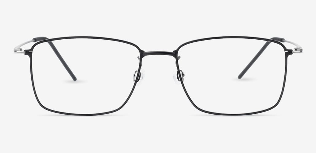 Declan Black Rectangle Glasses