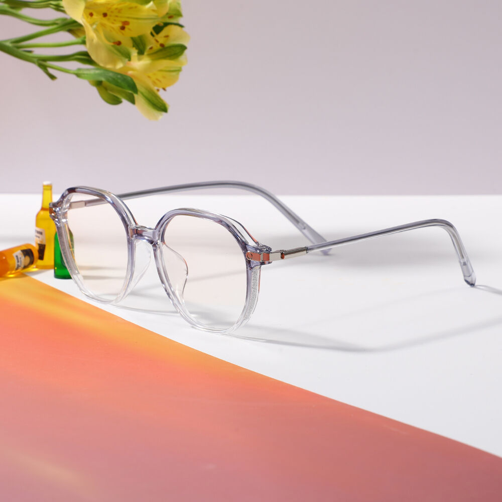 Moora Geometric Blue Glasses