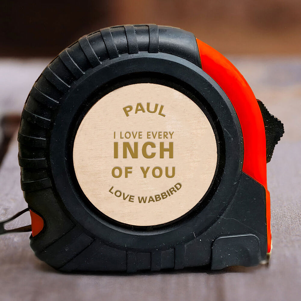 Personalized Tape Measure with Customizable Name Gift for Husband
