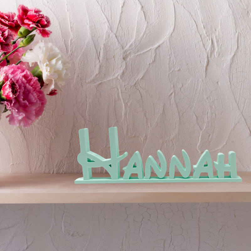 Personalized 3D Printed Name Ornaments Cute Home Decoration