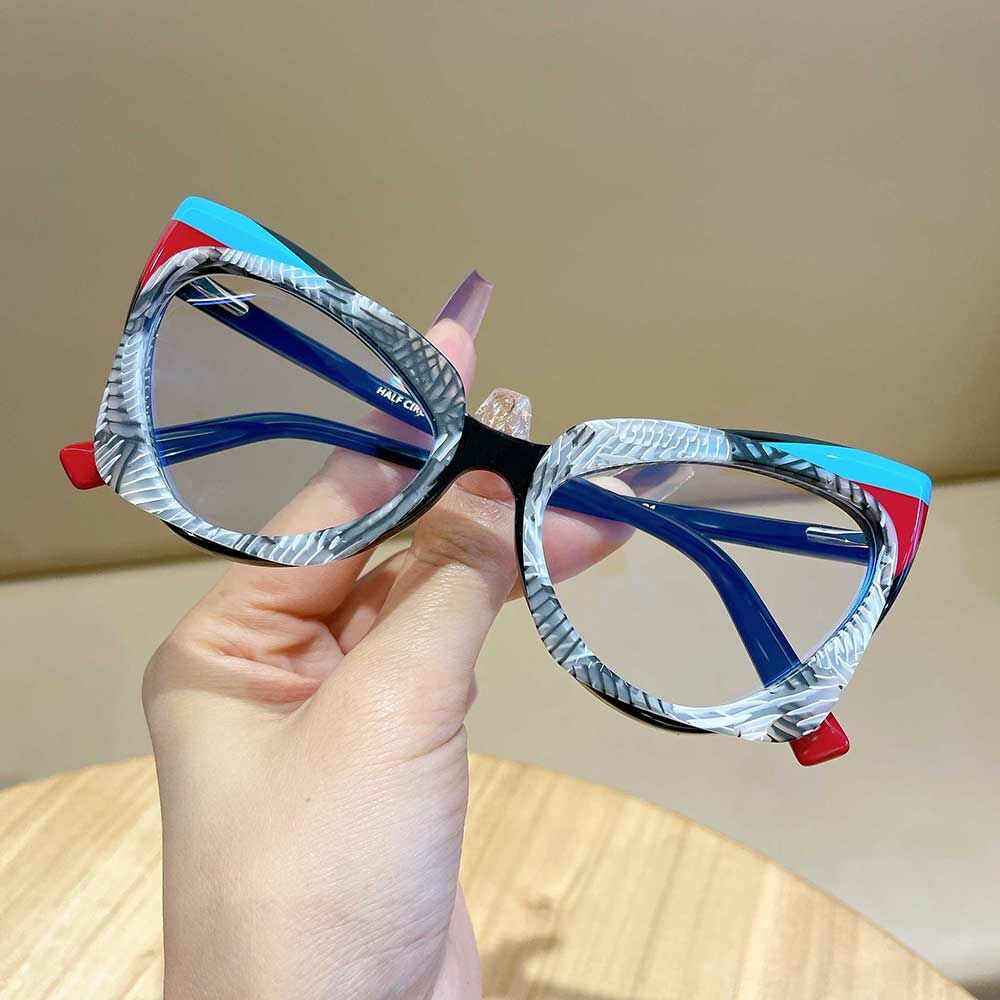 Jessic Cat Eye Grey Glasses