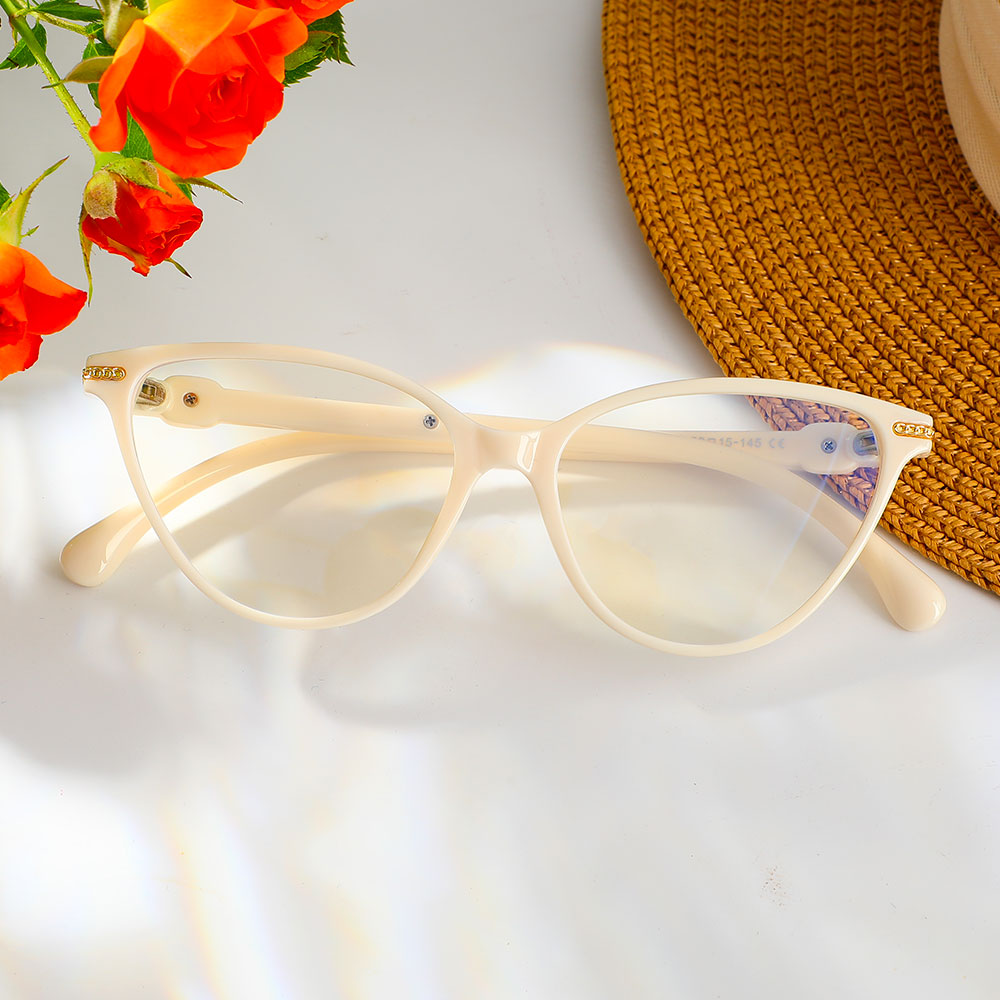 Lunettes de Vue Wilde Cat Eye Beige