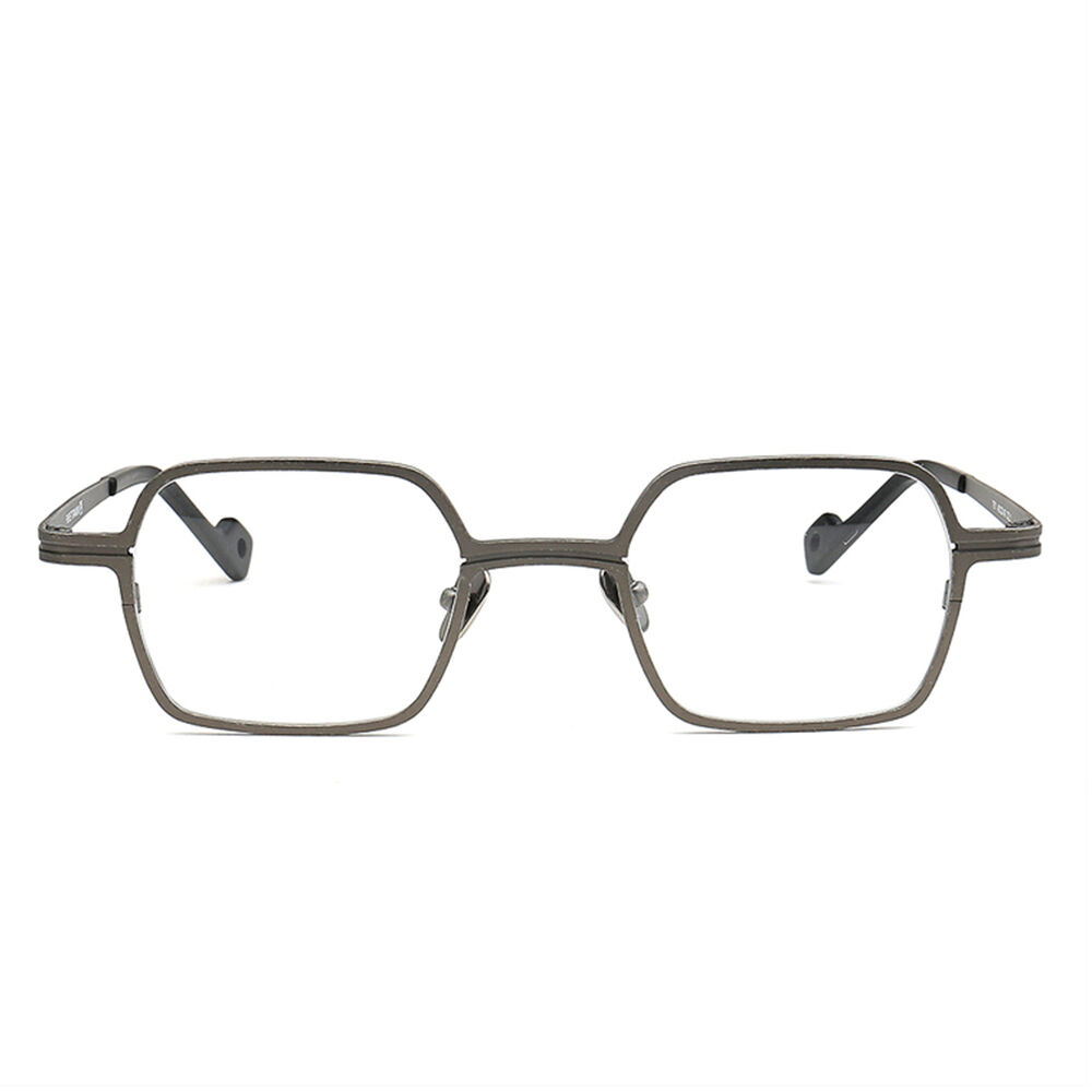 Puzzle Geometric Gunmetal Glasses