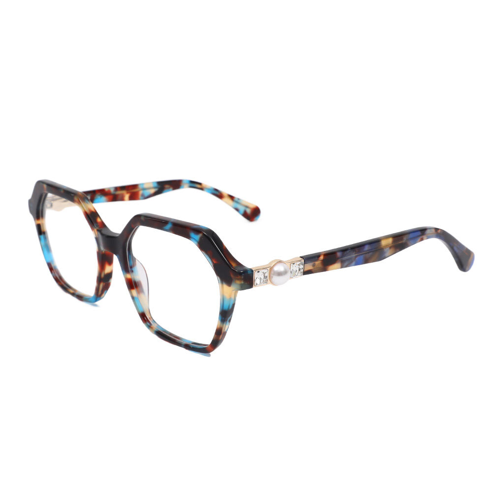 Tonee Geometric Blue Glasses