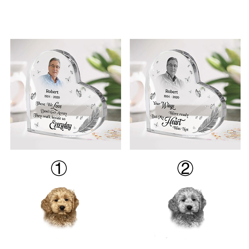 写真入れ ウィング 名前 メモリアル 記念 アクリル プレゼント オリジナル