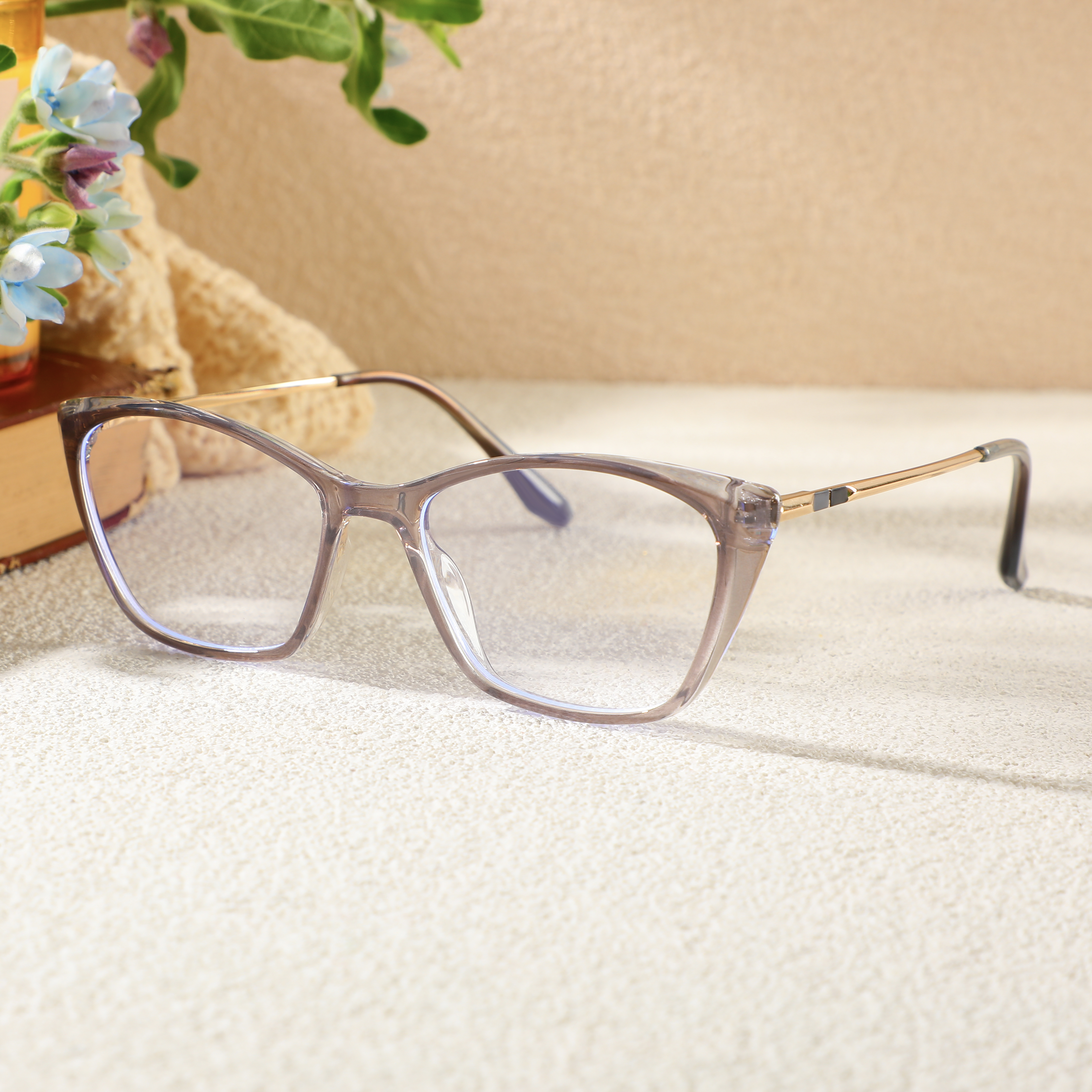 Louis Cat Eye Graue Brille