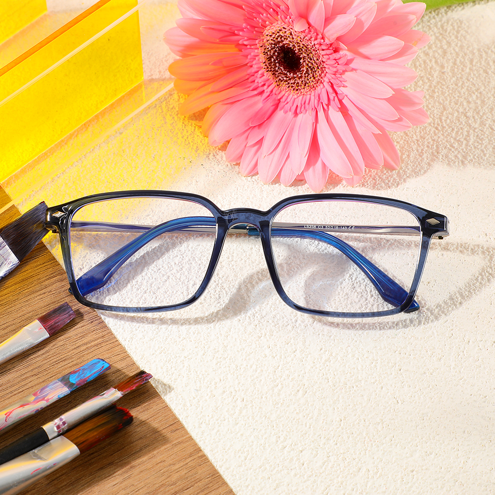 Occhiali da Vista Hamil Rettangolare Blu 