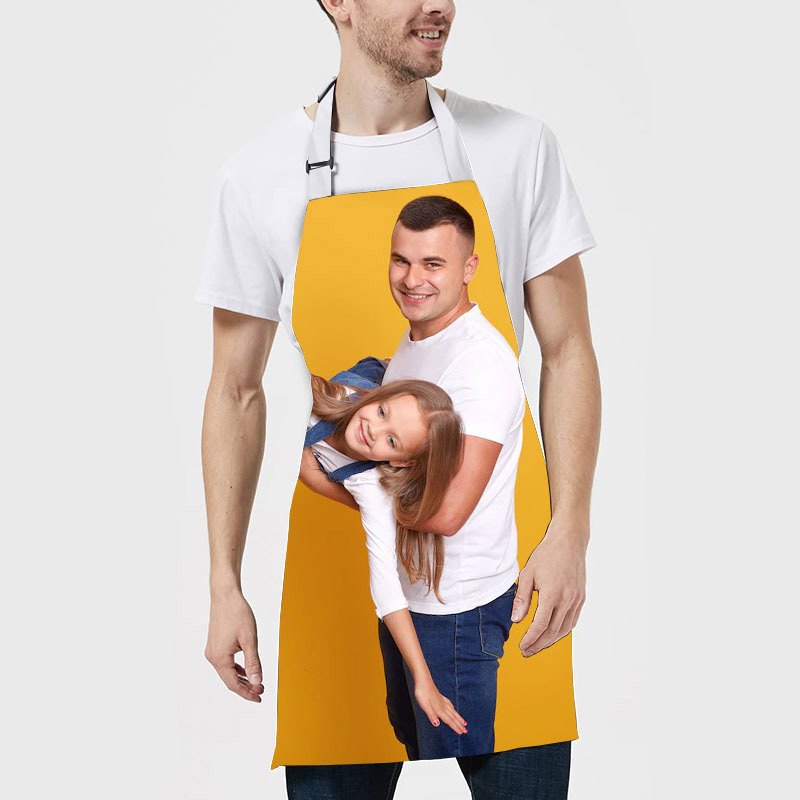 カスタマイズ 写真入り エプロン 男女兼用