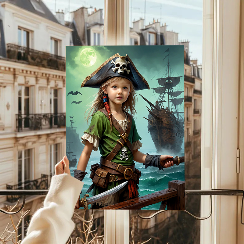 Personalized Pirate Portraits with Custom Face Swap Best Gift for Kids