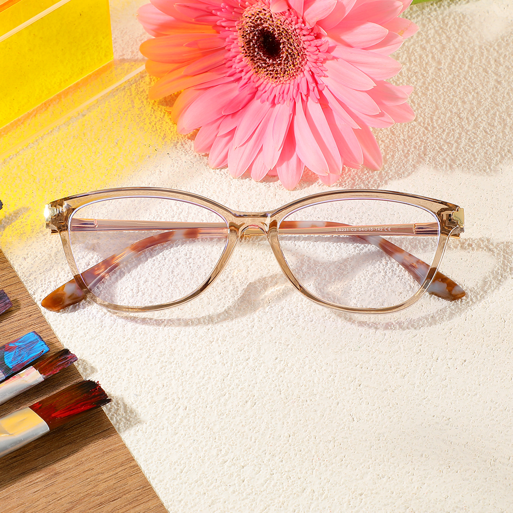 Occhiali da Vista Joshua Rettangolare Champagne 