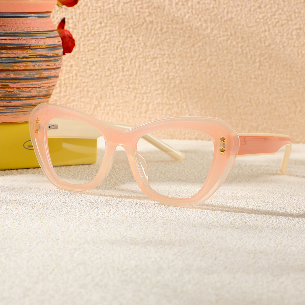 Occhiali da Vista Sally Cat Eye Beige 