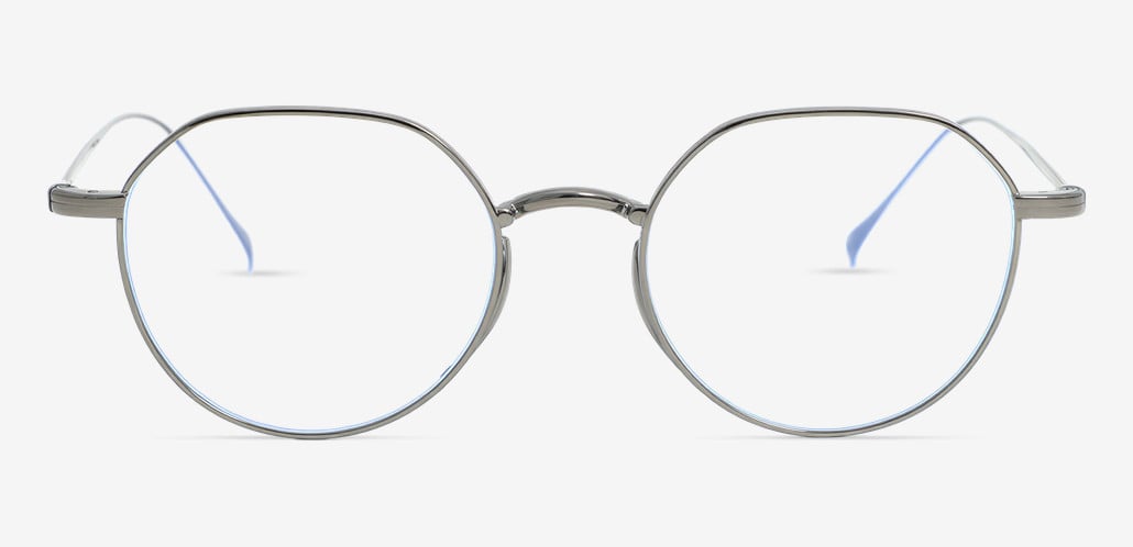 Rowan Gray Round Glasses