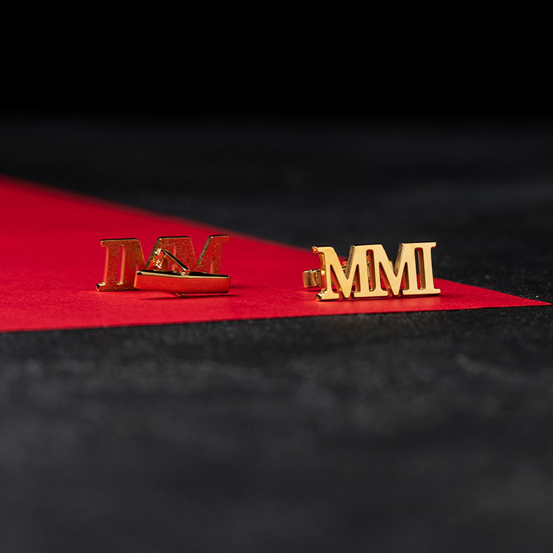 Personalized Custom Cufflink Initial Three Letters Simple Design Elegant Gift for Him Husband