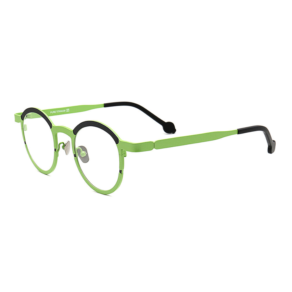 Capsule Runde Grüne Brille