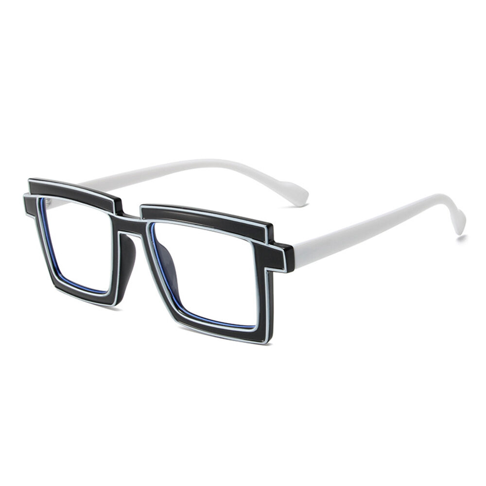 lossie Square Black Glasses