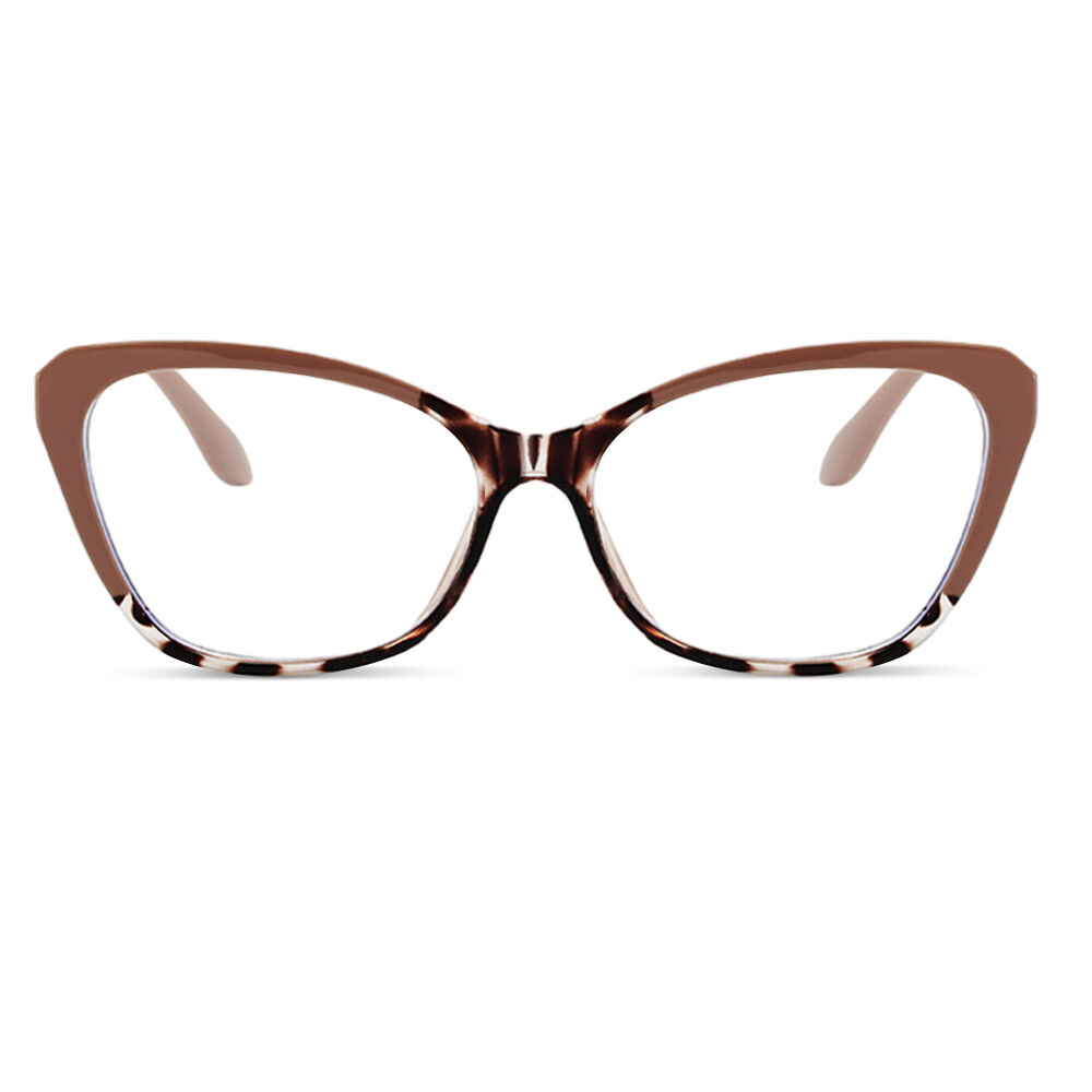 Gladys Cat Eye Brown Glasses