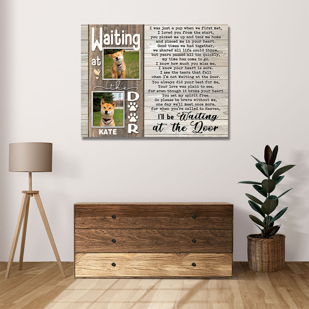 Personalized Picture Canvas Wall Art Creative Present for Pet Lover "I Know Your Heart"