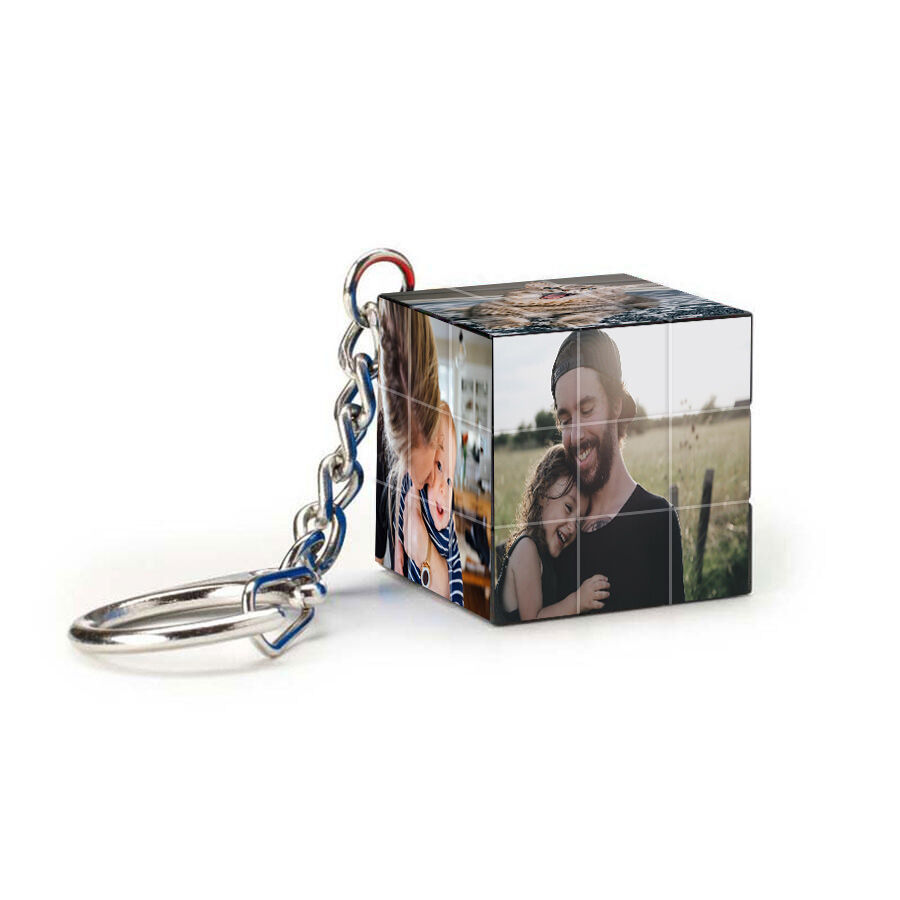 Personalized Photo Cube Keychain Fun Accessories For The Family
