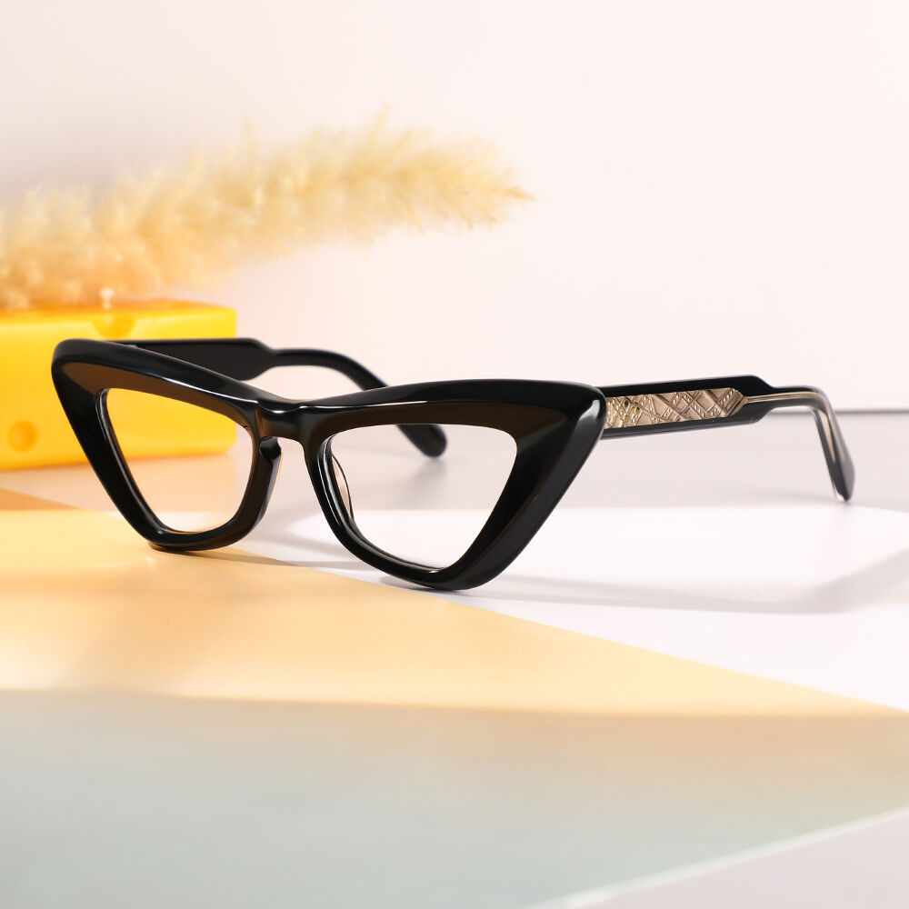 Grantha Cat Eye Black Glasses