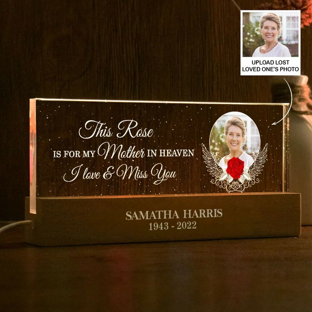 Personalized Led Lights Custom Photo Memorial Gifts For Family