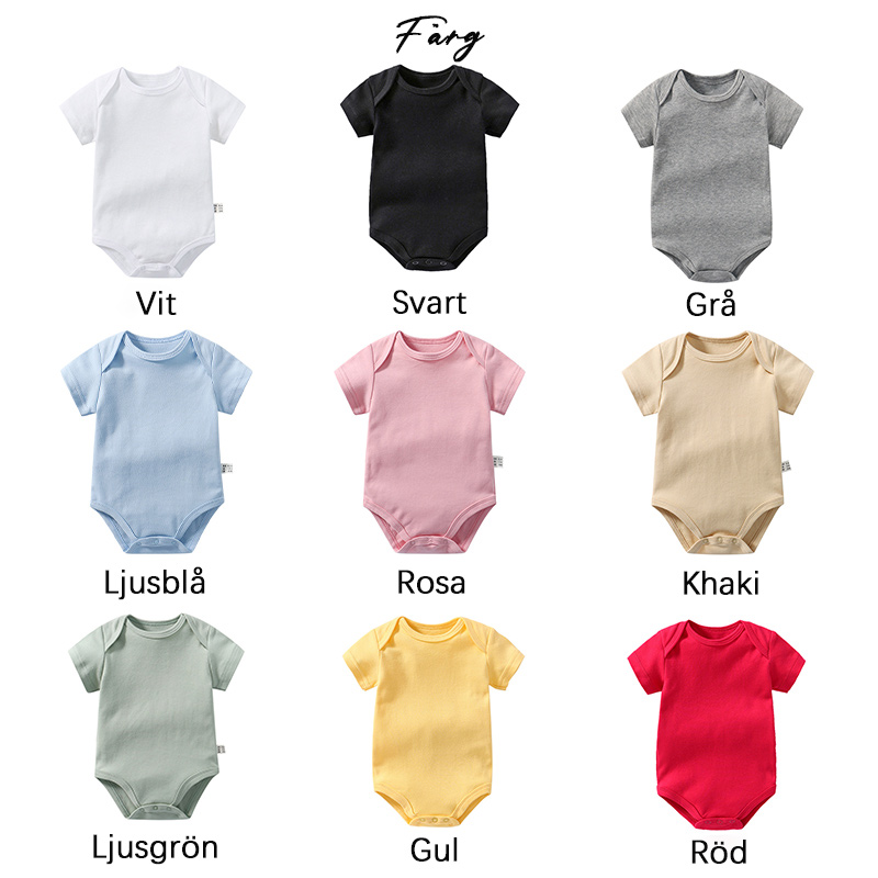 Personlig baby onesie anpassat namn söt monster färgglatt teckensnitt design kreativ baby shower gåva